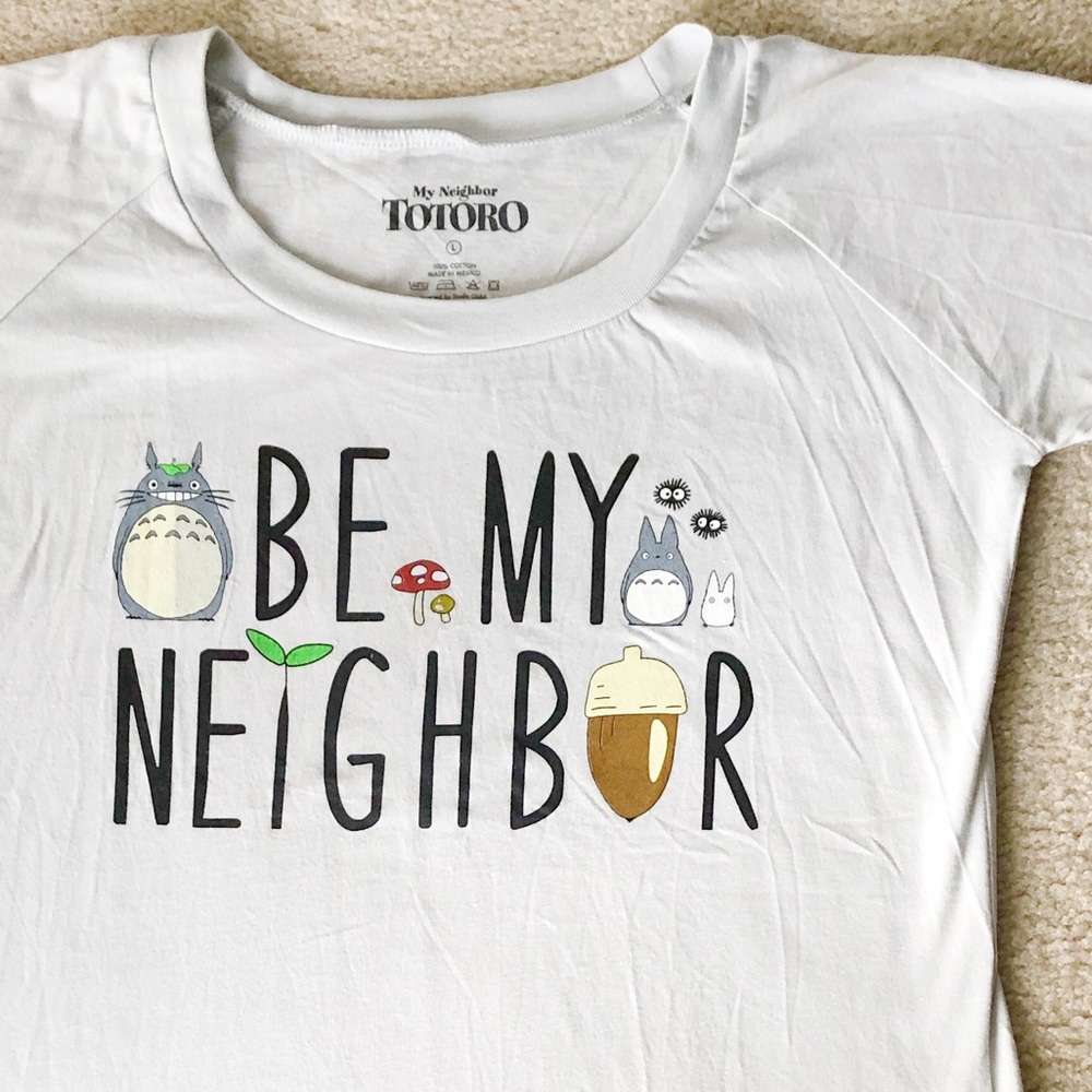 Large “Be My Neighbor” TOTORO Shirt